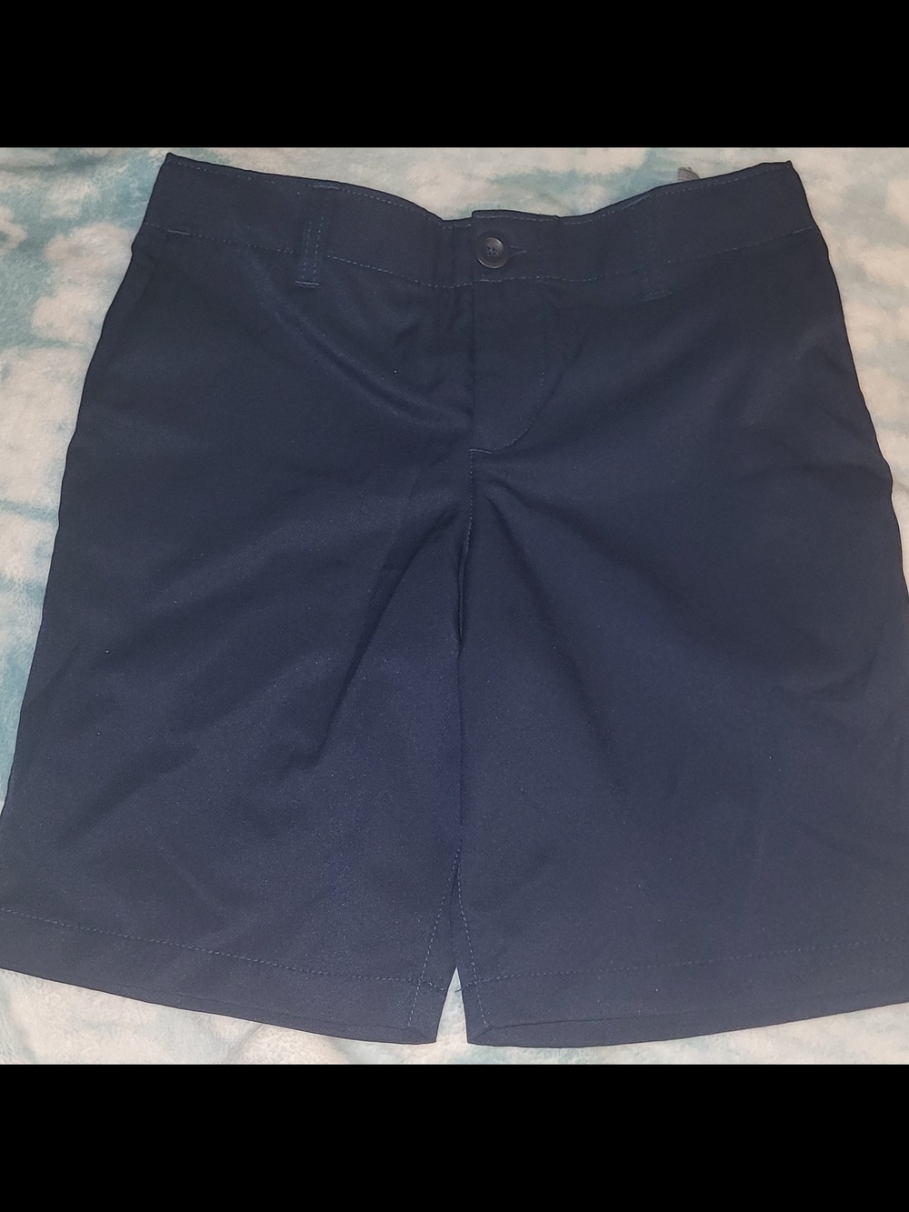 Boys Size 10 Under Armour Adjustable Waist Blue Shorts School Uniform